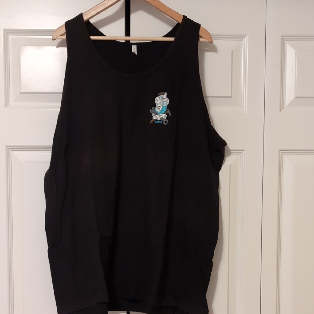 Black Tank Top with Graphic